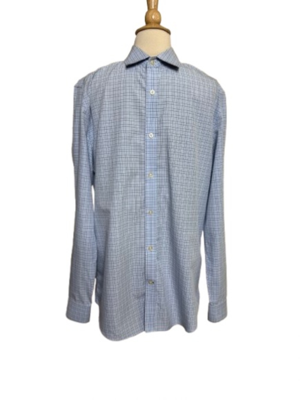Banana Republic Light Blue Checked Dress Shirt